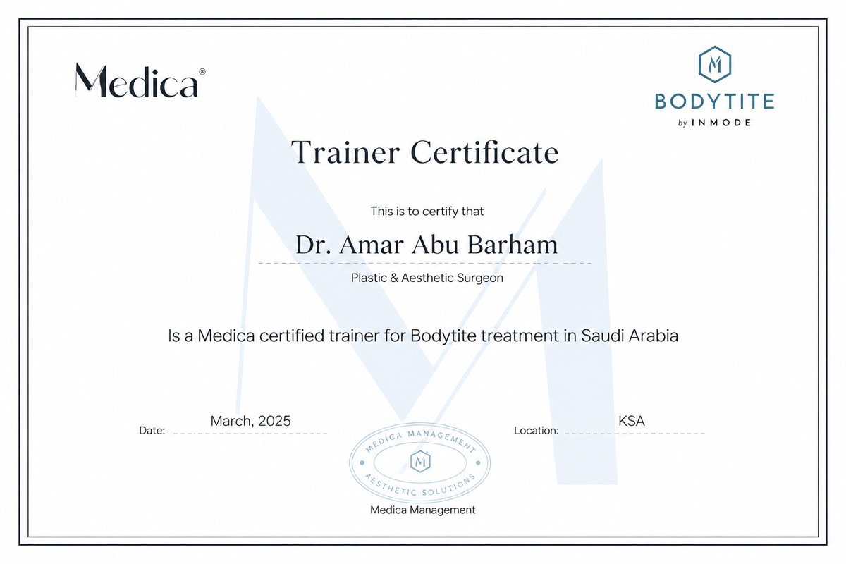 مدرّب معتمد لتقنية BodyTite في السعودية — InMode / Medica